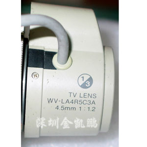 TV LENS  摄像机镜头  WV-LA 4R5C3A 4.5MM 1:1.2