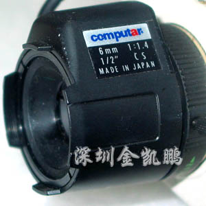 COMPUTAR  摄像机镜头  6MM/1:1.4 1/2”